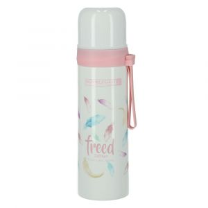 Royalford 500Ml Vacuum Bottle - Stainless Steel - Pink