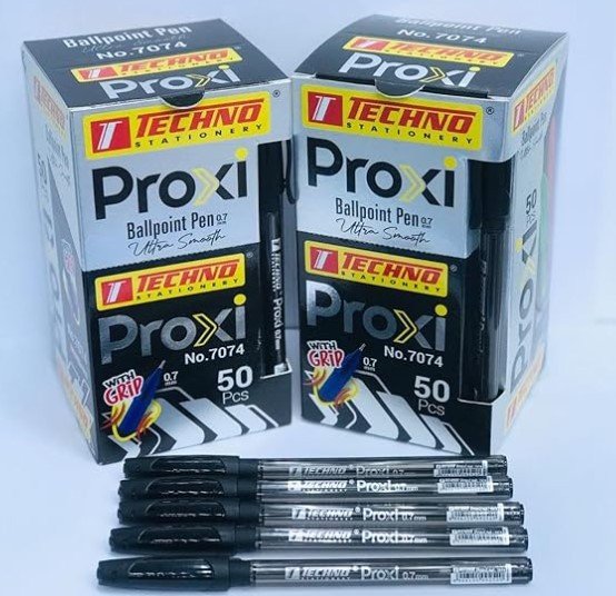 Techno Proxi Ball Pen With Grip 0.7mm (50Pcs/Pack)