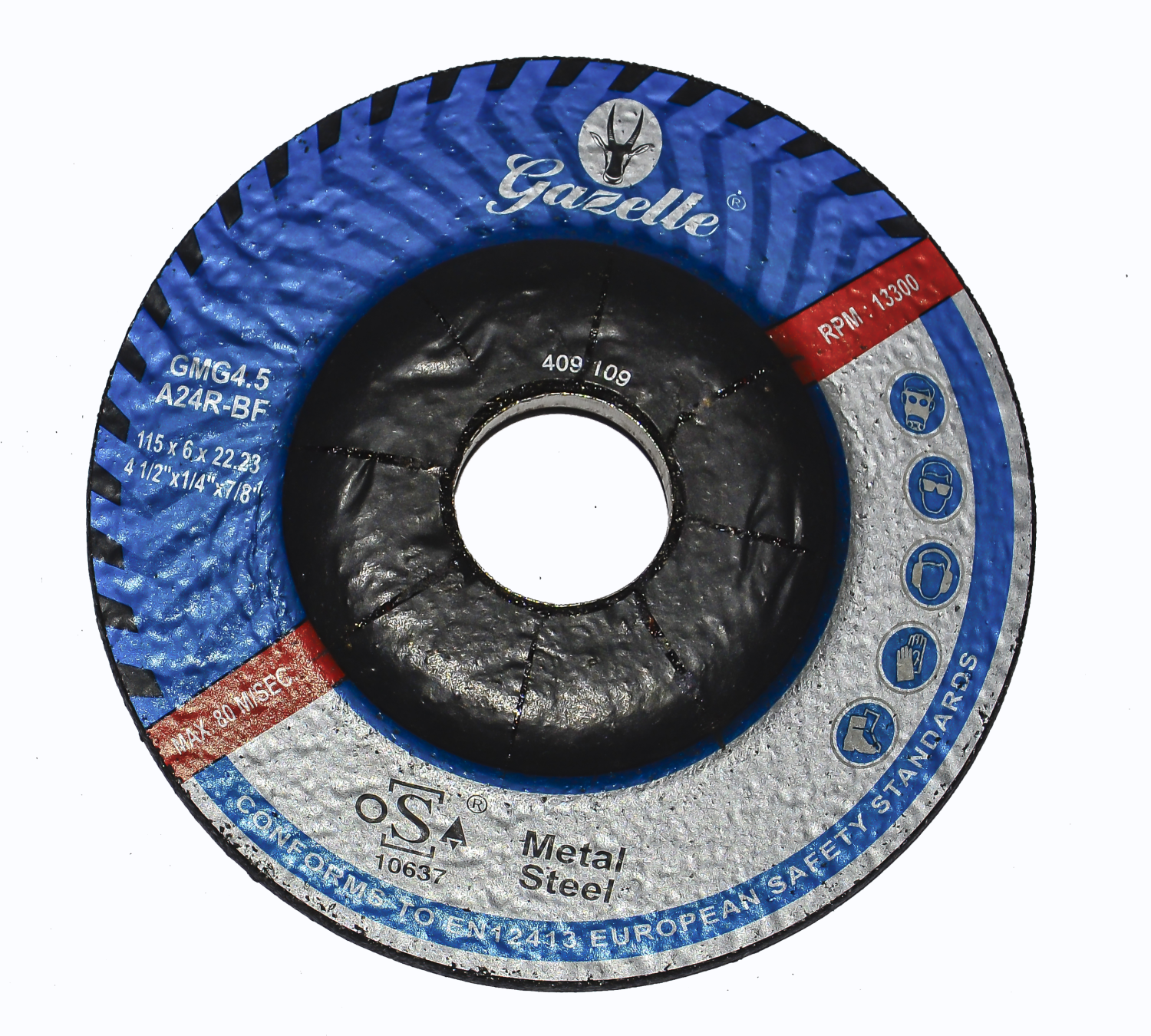 GAZELLE GMG4.5-4 METAL GRINDING DISC 4.5IN – 115 X 4 X 22MM