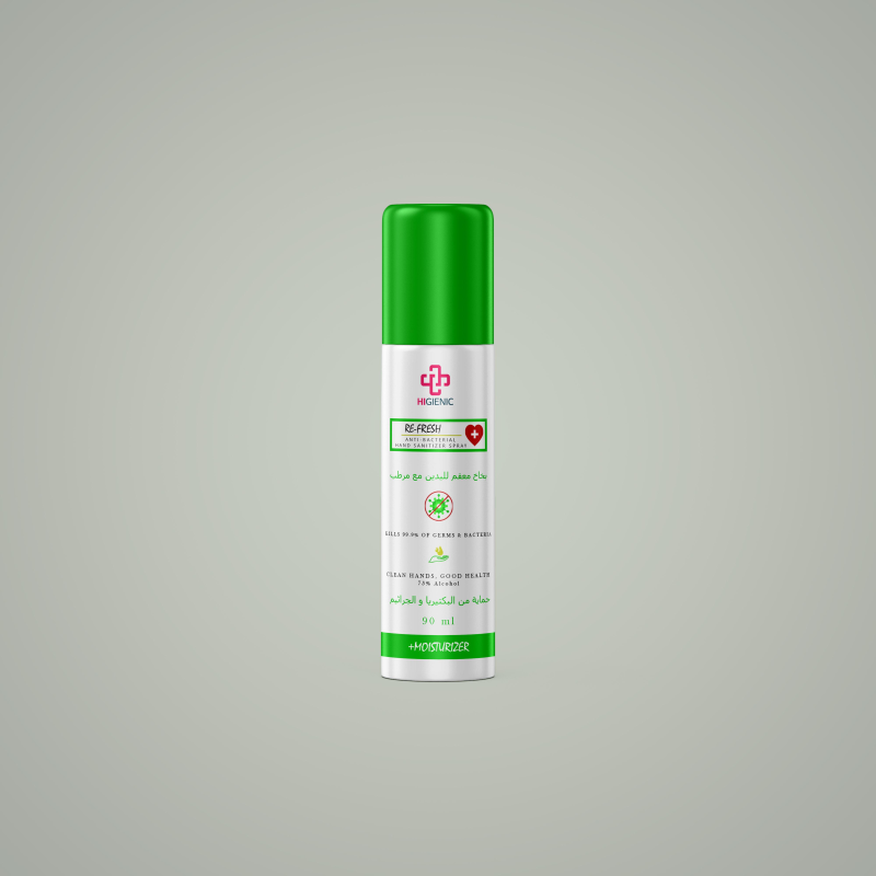 Anti Bacterial Re-Fresh Spray Lemon & Mint | 90 ml