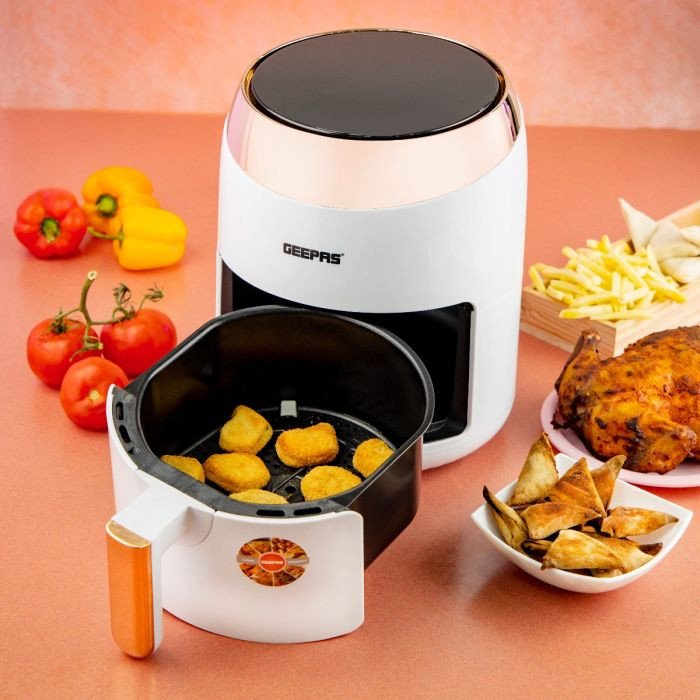 Digital Air Fryer With 3.5L Capacity, 1400W | Hot Air Circulation Technology For Oil Free Low Fat Dry Fry Cooking Healthy Food | Non-Stick Basket, Overheat Protection