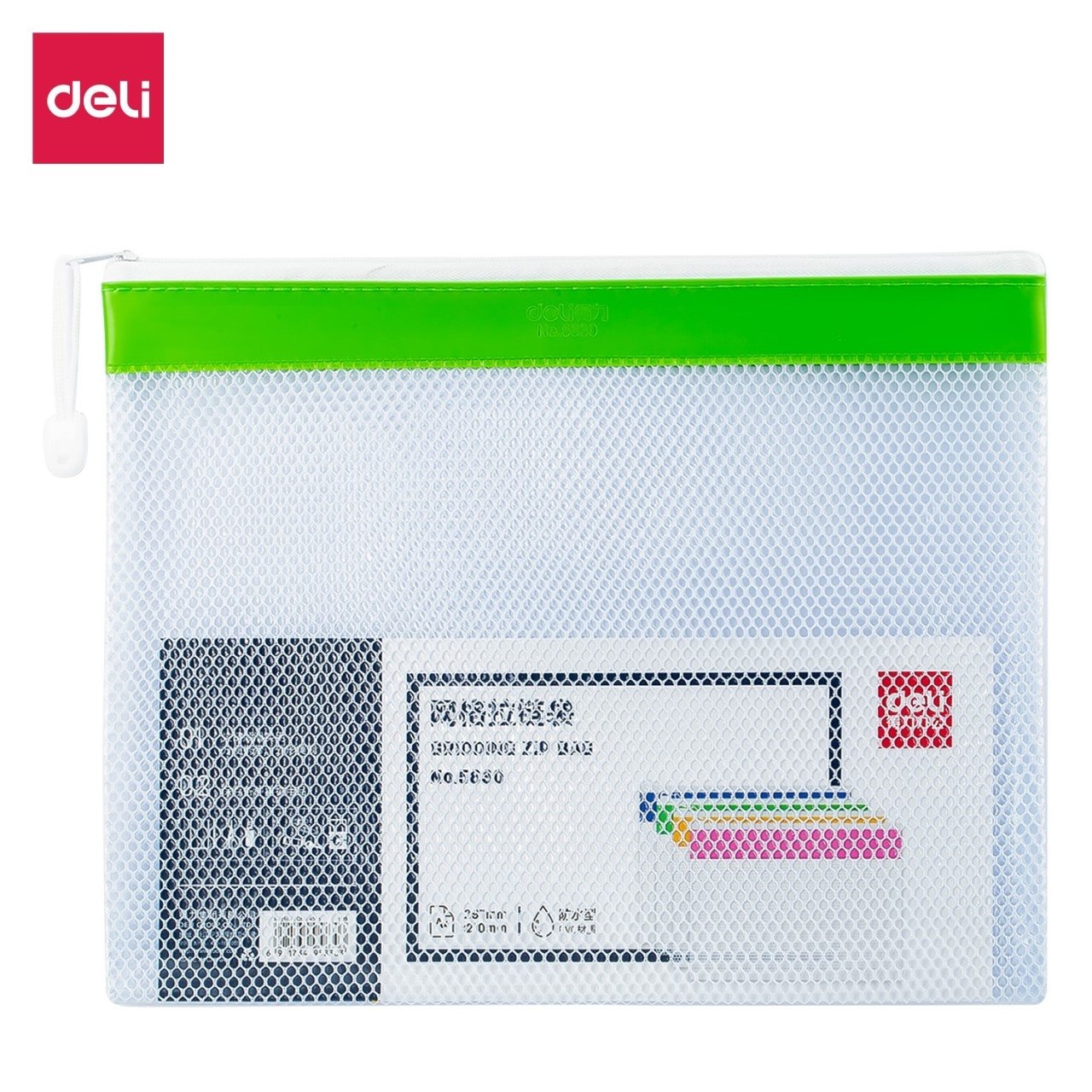 Deli D5830 A4 PVC Mesh Bag