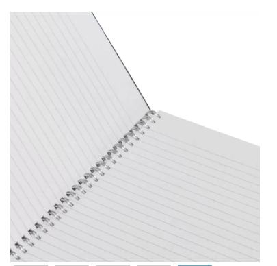 LIGHT Pack of 5 Spiral Hard Cover Notebook, Single Line , 10X8 Inches (25.4 X 20.32 cm) 100 Sheets - LINBS1081704