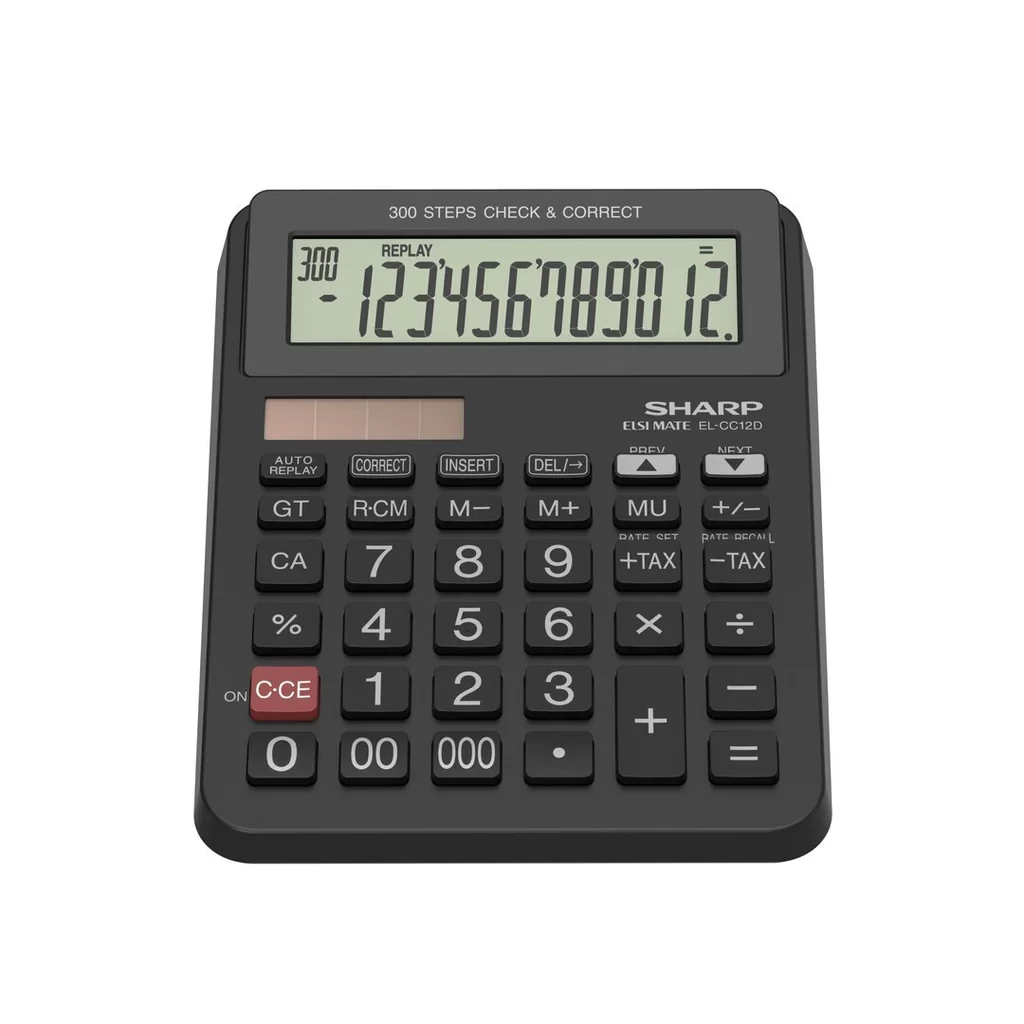 Sharp EL-CC character 12 digit nice size calculator