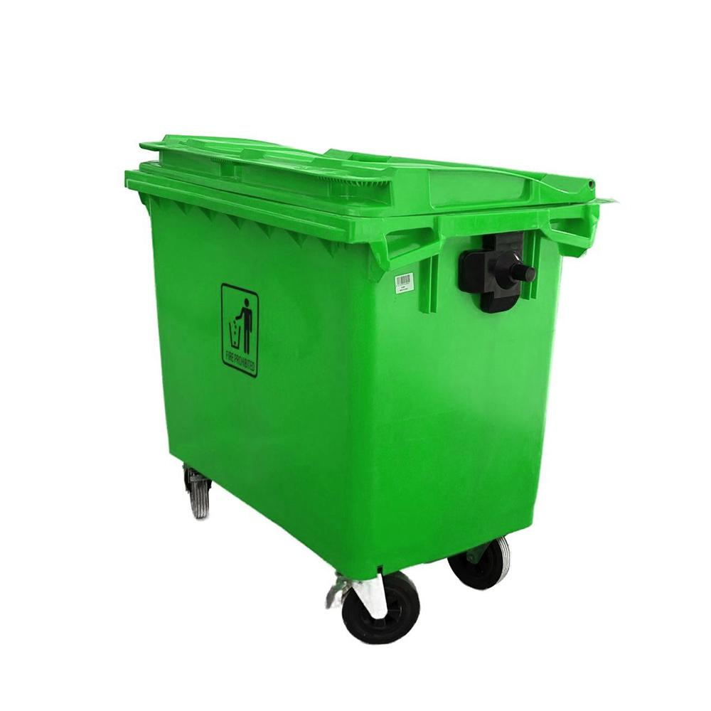 Heavy Duty Outdoor Garbage Bin | 660LTR | GREEN