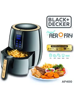 Aerofry Digital Air Fryer ,4 L 1500 W, AF400 ,Black/Gold