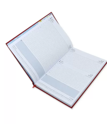 FIS A4 Diary 2023 Arabic/English (Saturday & Sunday Combined) Red - FSDI47AE23RE