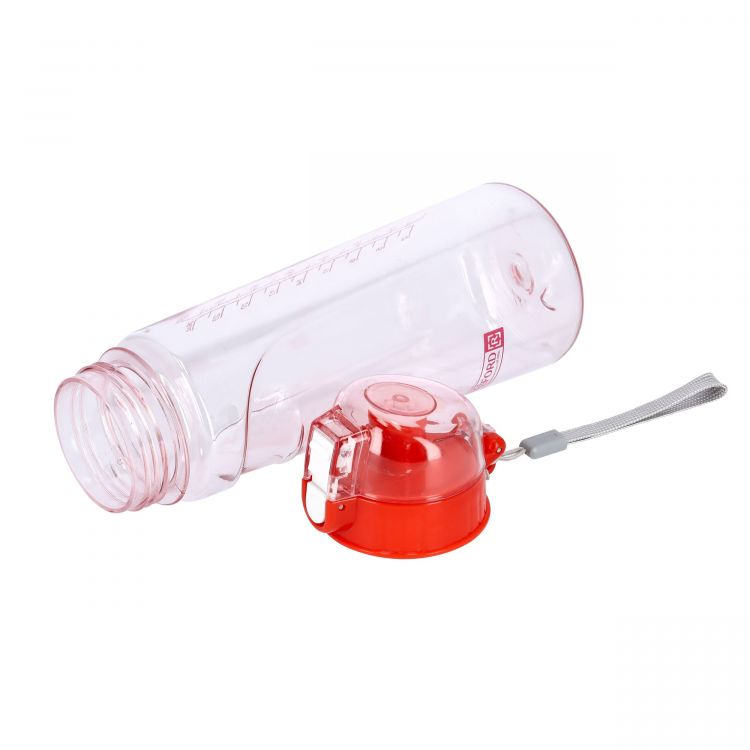 Royalford 750Ml Water Bottle With Volume Marker - Plastic - Pink