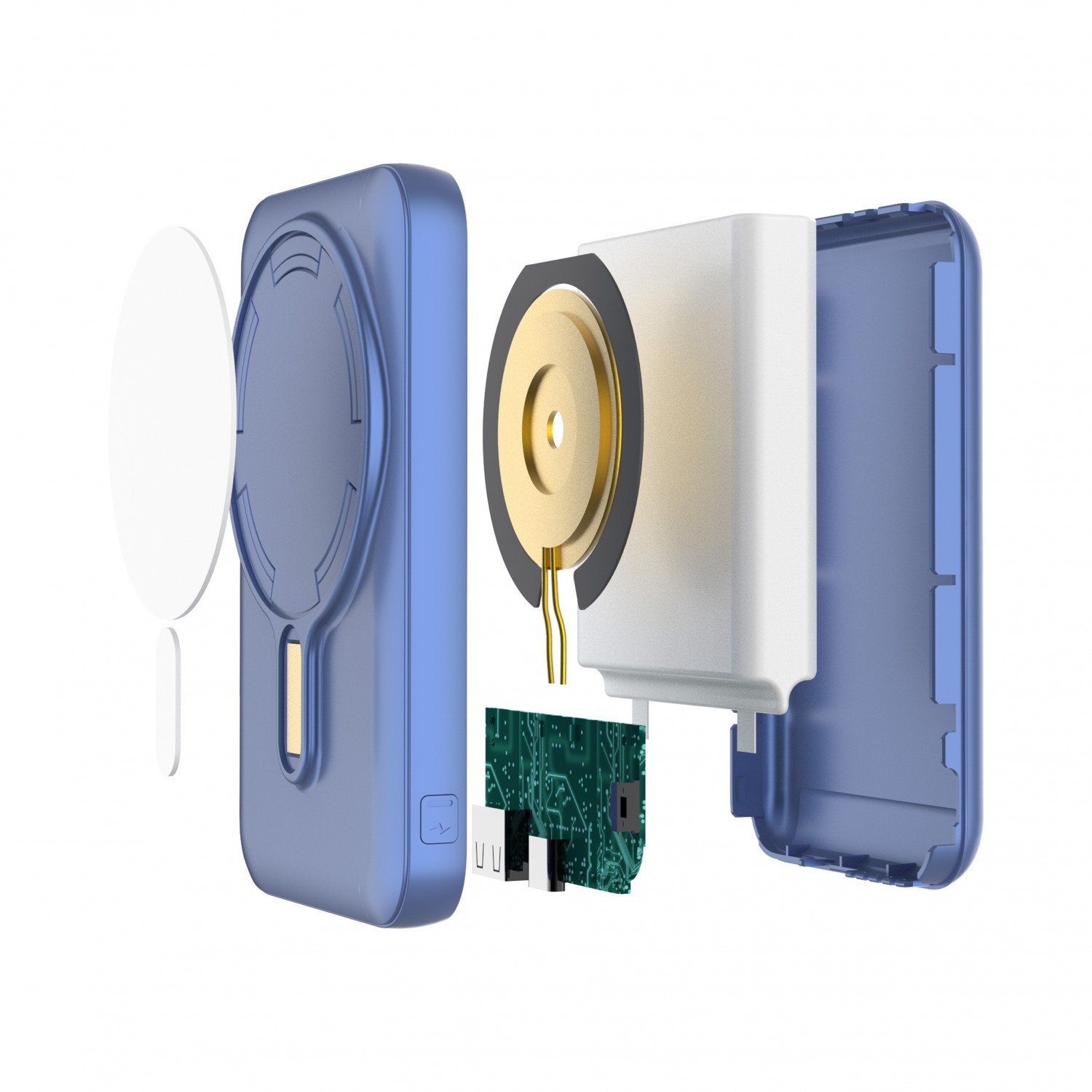 Green Magsafe Power Bank 10000mAh 15W - Blue