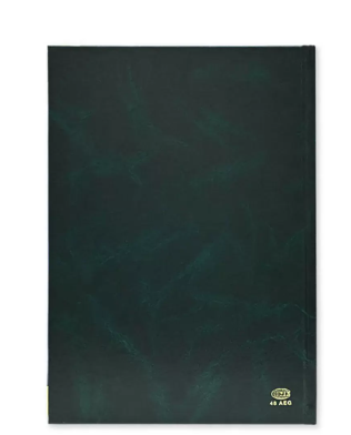 FIS 2024 A4 Diary Arabic/English Vinyl 1-Side Padded Gold Corner Green - FSDI48AEG24GR