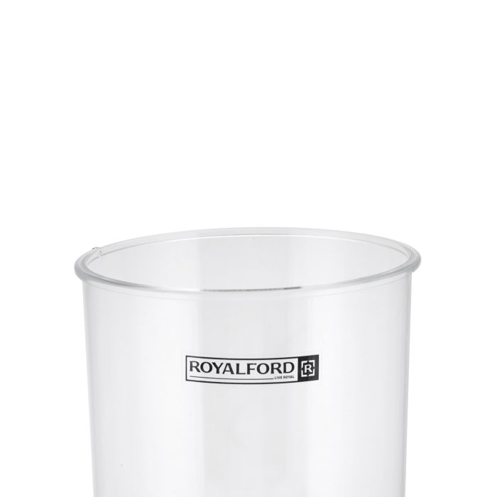 Royalford 14 Cm Acrylic Large Candy Bowl With Lid - Portable Candy Sweet Jar Covered Sugar Bowl Small Decorative Cookie | Freezer & Dishwasher Safe | Ideal For Chocolates, Candy, Cookies & More