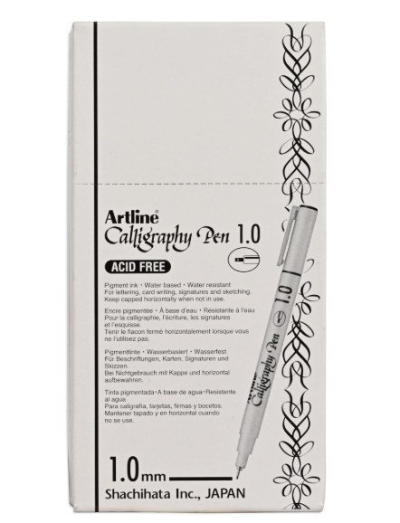 Artline EK241 Calligraphy Writing Pen 1.0mm Blue ( 12 Pcs / Pack )