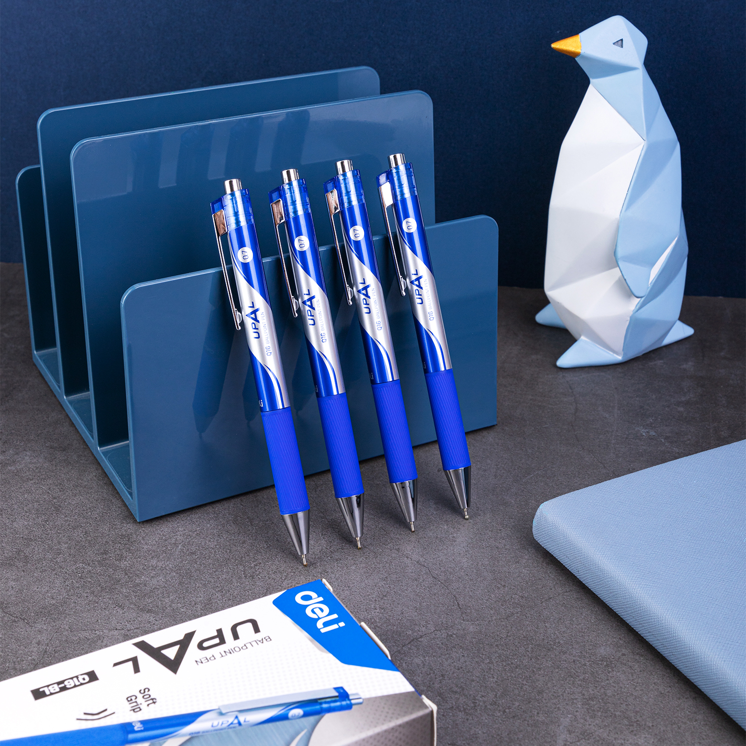 Deli-EQ16-BL Ball Point Pen