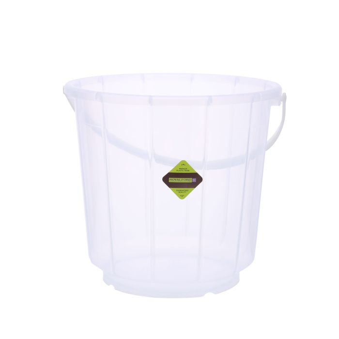 Transparent Bucket With Lid, 25L Plastic Bucket RF10696 | Comfortable Handle For Easy Grip | Multifunctional | Ideal For Home, Garden, DIY Bucket | Leakproof Bucket With Lid