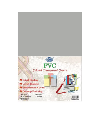 Fis PVC Colored Transparent Covers - 180 Micron, Pocket Of 100 Pieces