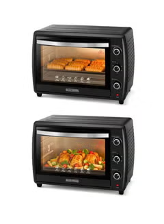 Electric Oven Multifunction With Double Glass And Rotisserie For Toasting/Baking/Broiling 70 L 2200 W TRO70RDG-B5 Black