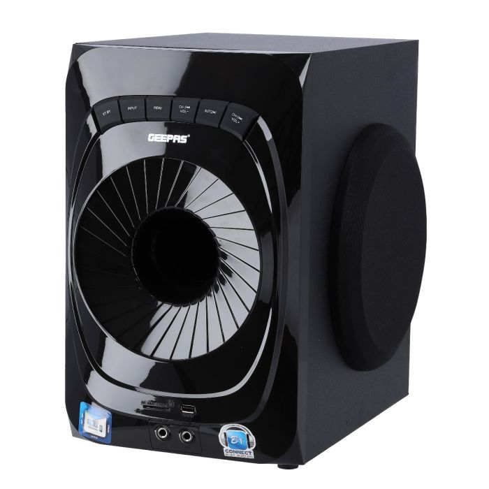 Geepas GMS11151 2.1 Home Theatre - Spkr/Usb/Sd/Fm/Rmt/Bt, Bluetooth, Digital LED Display, Remote Control | Ideal For Movies, Music, FM Radio & More.