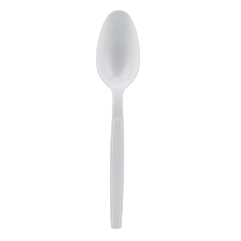 Plastic Heavy Duty White Spoon 1000 Pieces