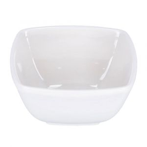 Royalford 4 Inch Square Bowl - Porcelain - White