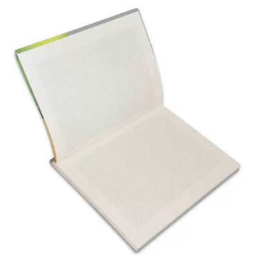 FIS PVC Soft Cover Note Book, Size A4, 5mm Square with Border 80 Sheets, Grey - FSNBPV5MMA480GY