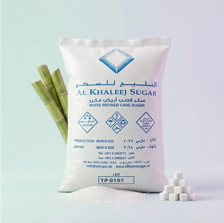 Al Khaleej White Refined Cane Sugar 50kg