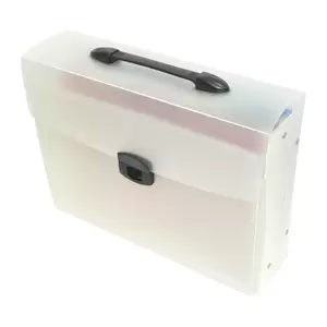 FIS Carry Expanding File With Lock 13 Color Pockets, 350 x 255 mm Size - FSPG1315FR