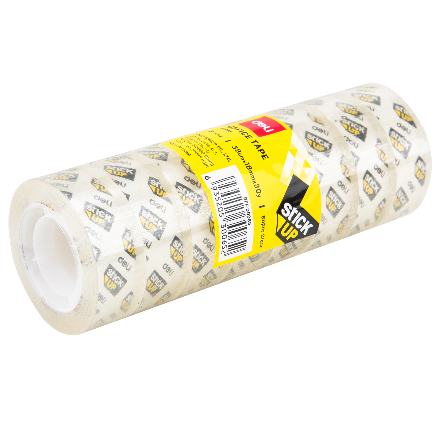Deli E30065 Crystal Clear Tape 18mmx30Y ( 1x8 ) Pieces