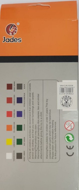 Acrylic Colour 12 ml A1212-8 PD-95 12 Colors of Pack