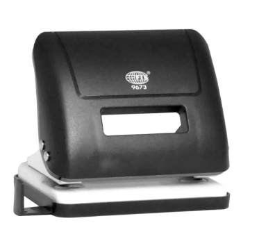 FIS 2 Hole Punch 30 Sheets Capacity, 5.5mm Size, Black/White Color - FSPU9673BKWH
