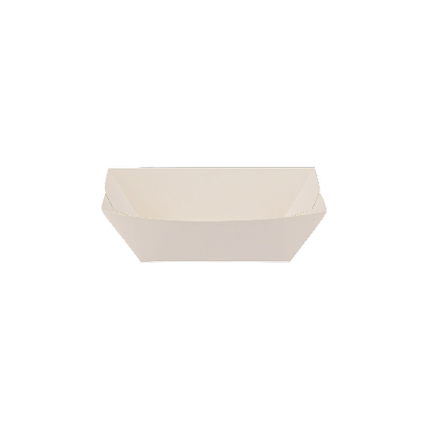White Paper Boat Tray 17.5 X 10.5 X 4.5 Cm (Small) 700 Pieces