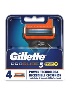 Fusion ,Proglide Power Razor Blades, 4 Count