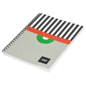 10-Piece Light Spiral Soft Cover Notebook Single Ruled (100 Sheet) A5 Size - LINBA51709S