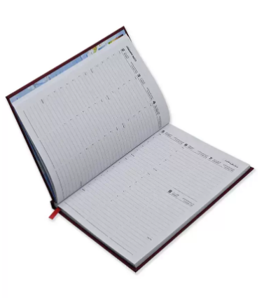 FIS A5 Diary 2023 (Arabic/English) (1-Week at a glance) Maroon - FSDI78AEV23MR