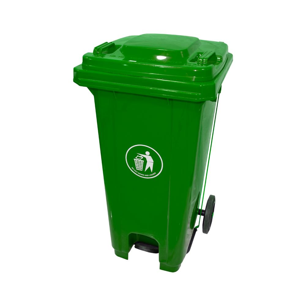 AKC | Plastic Garbage Bin | 120LTR | GREEN
