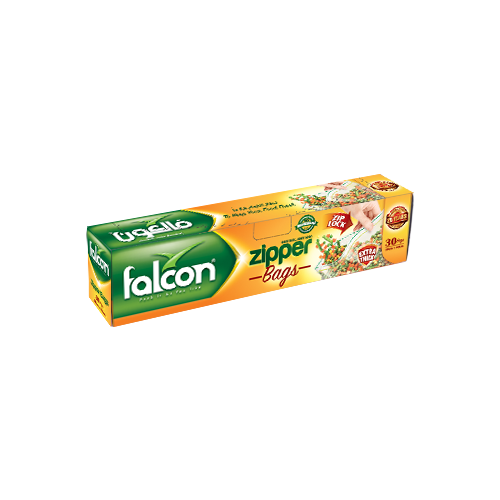 Falcon Freezer Zipper Bag – 40 X 30 CM (24 Packs x 30 Bags)