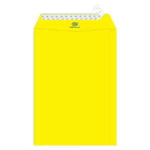 FIS Color Envelopes, Peel & Seal, Neon Lemon Colors, Pack of 50 Pcs. 9 x 6 inch, 80 GSM - FSEC8032PBLE50