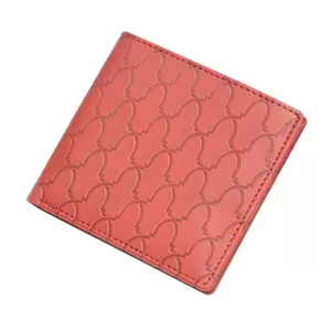 FIS Italian PU Bifold Design Wallets Polyurethane For Men, ID Card Window, 6 Card Slots, 2 Sideways Pockets, Divided Bill Compartments, Maroon Colour, Closed Size 100 x 105 mm - FSPQMRD1