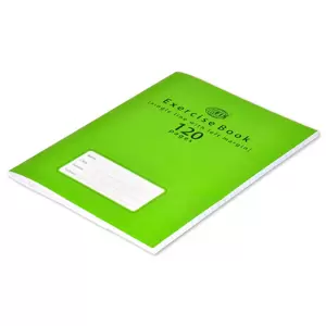FIS Exercise Book, Pack of 12, Size:16 X 21 cm, 120 Pages, Single Line with Margin - FSEBSLM120N