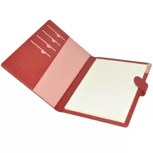 FIS Executive Folder with Writing Pad Italian PU 24x32cm, Maroon - FSGT2432PUMRD4