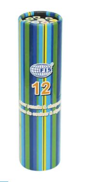 Fis Jumbo Color Pencils With Wooden Sharpener (12 Color Pencils), Set Of 12 Pieces