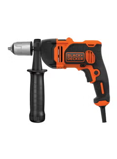 Corded Hammer Drill with Variable Speed and Forward/Reverse Function Ideal for Wood, Metal and Masonry Drilling and 6 Drill Bits in Kit Box 3100RPM 850W BEH850K-GB Orange/Black