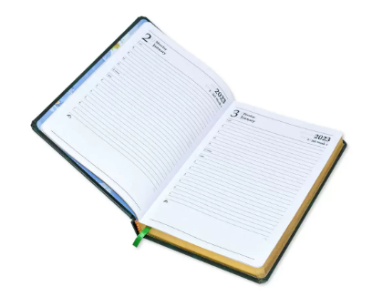 FIS Golden Diary 2023 (English) Maroon, A5 - FSDI23EG23MR