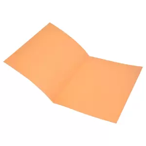 100-Piece FIS Square Cut Folders Without Fastener Orange Color, 250gsm A4 Size - FSFF9OR03