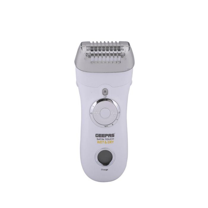 Geepas GLE86026UK Beauty Satin Touch 3-In-1 Epilator - Wet And Dry Epilator, Ladies Electric Shaver, 2 Different Speeds & LCD Power Display Light - Remove Unwanted Hair With Protective Cap - 2-Year Wa