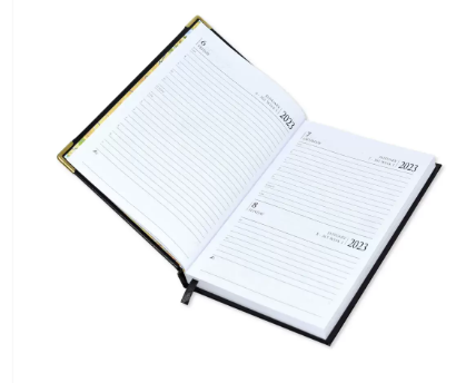 FIS Diary 2023 English (Saturday & Sunday Combined) A5, Blue - FSDI92E23BL