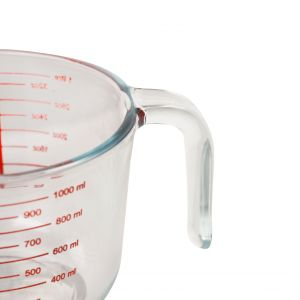Royalford 1000Ml Glass Measuring Cup - Glass - Clear