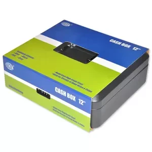 FIS Cash Box with Number Lock 12 Inch, Matt Finish Black Color - FSCPTS0017BK
