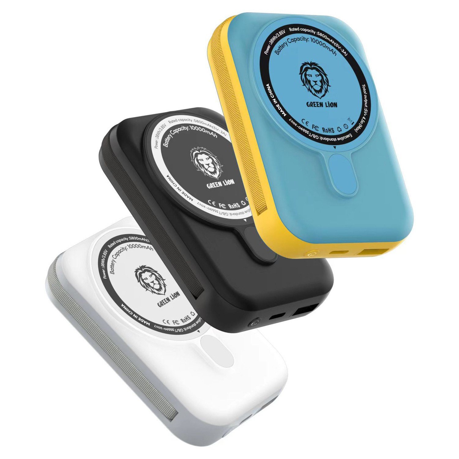 Green Monaco Magsafe Power Bank 10000mAh PD+QC 22.5W - Cyan