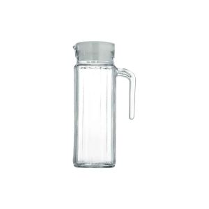 Royalford Glass Jug With Lid - Glass - Clear - 1 LITER