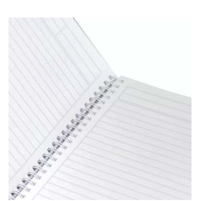 FIS Pack of 5 Spiral Hard Cover Notebook 9X7 Inches (22.86 X 20.32 CM) Single Line,With Border,100 Sheets-Taro -FSNBS97NA274